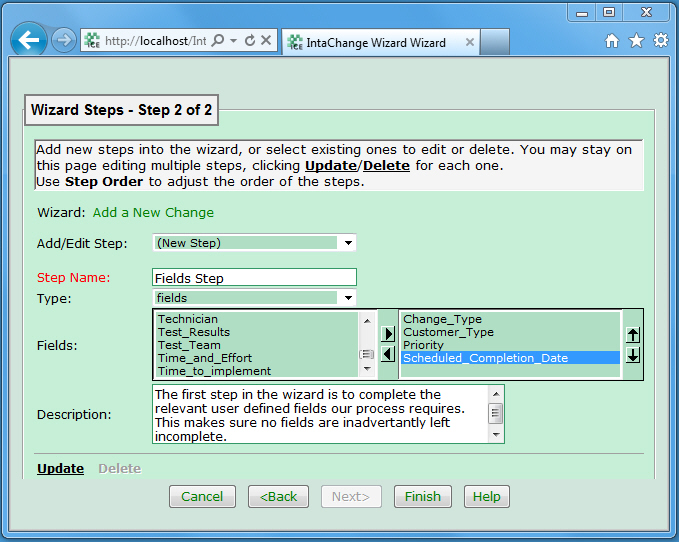 IntaChange Enterprise End User wizard IntaChange Enterprise End User wizard